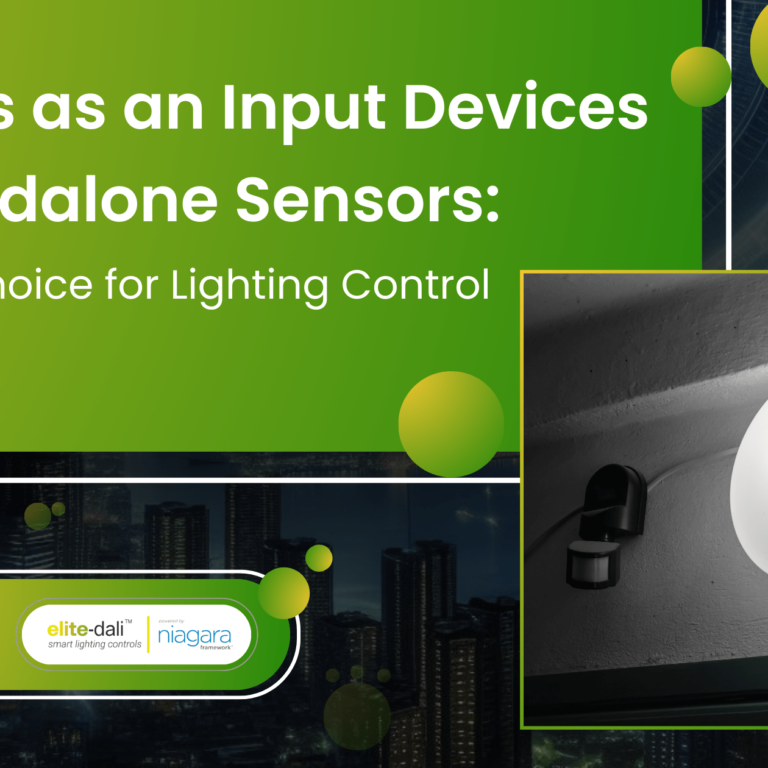 Modern sensor device integrated with a smart lighting system