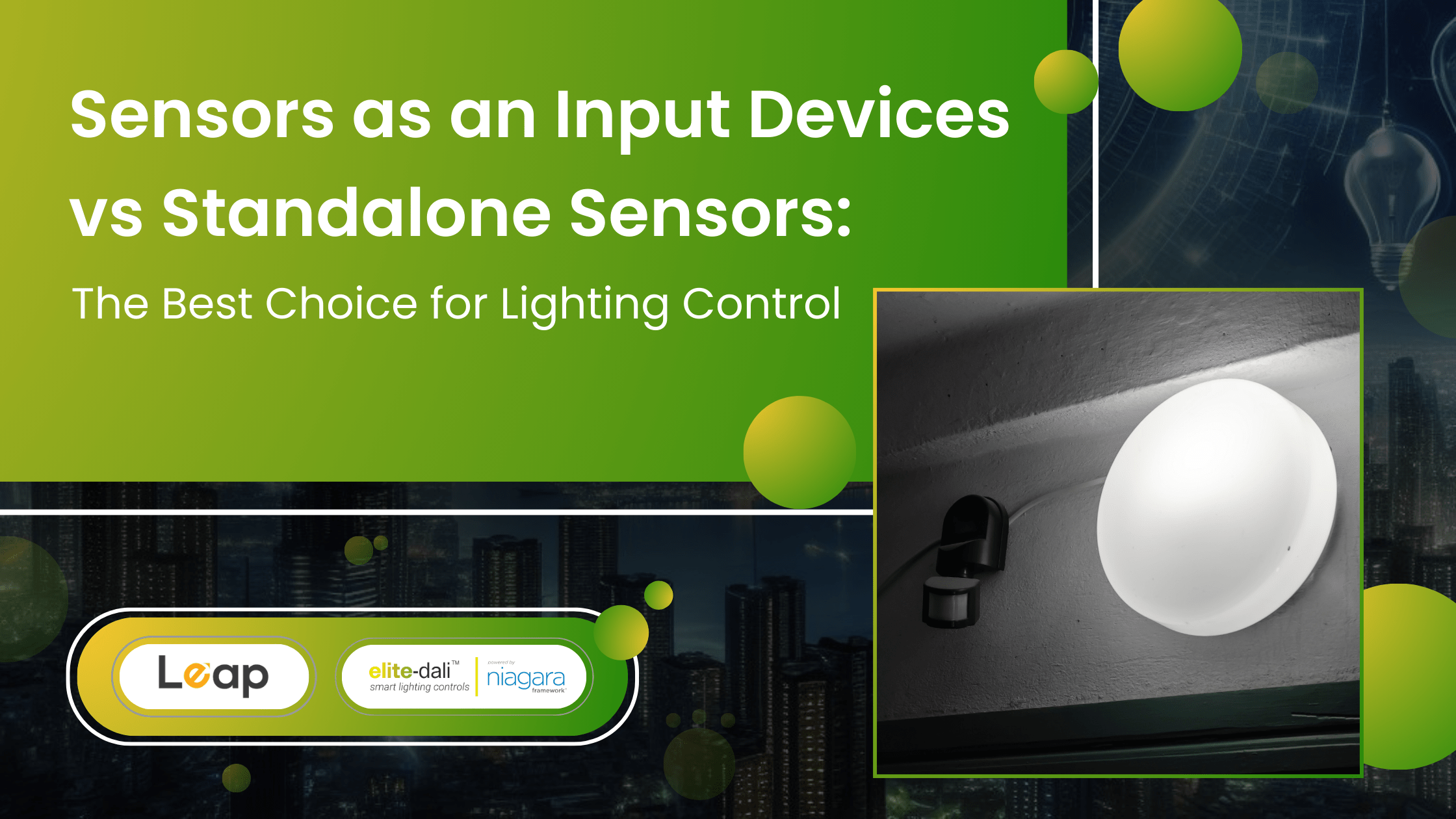 Modern sensor device integrated with a smart lighting system