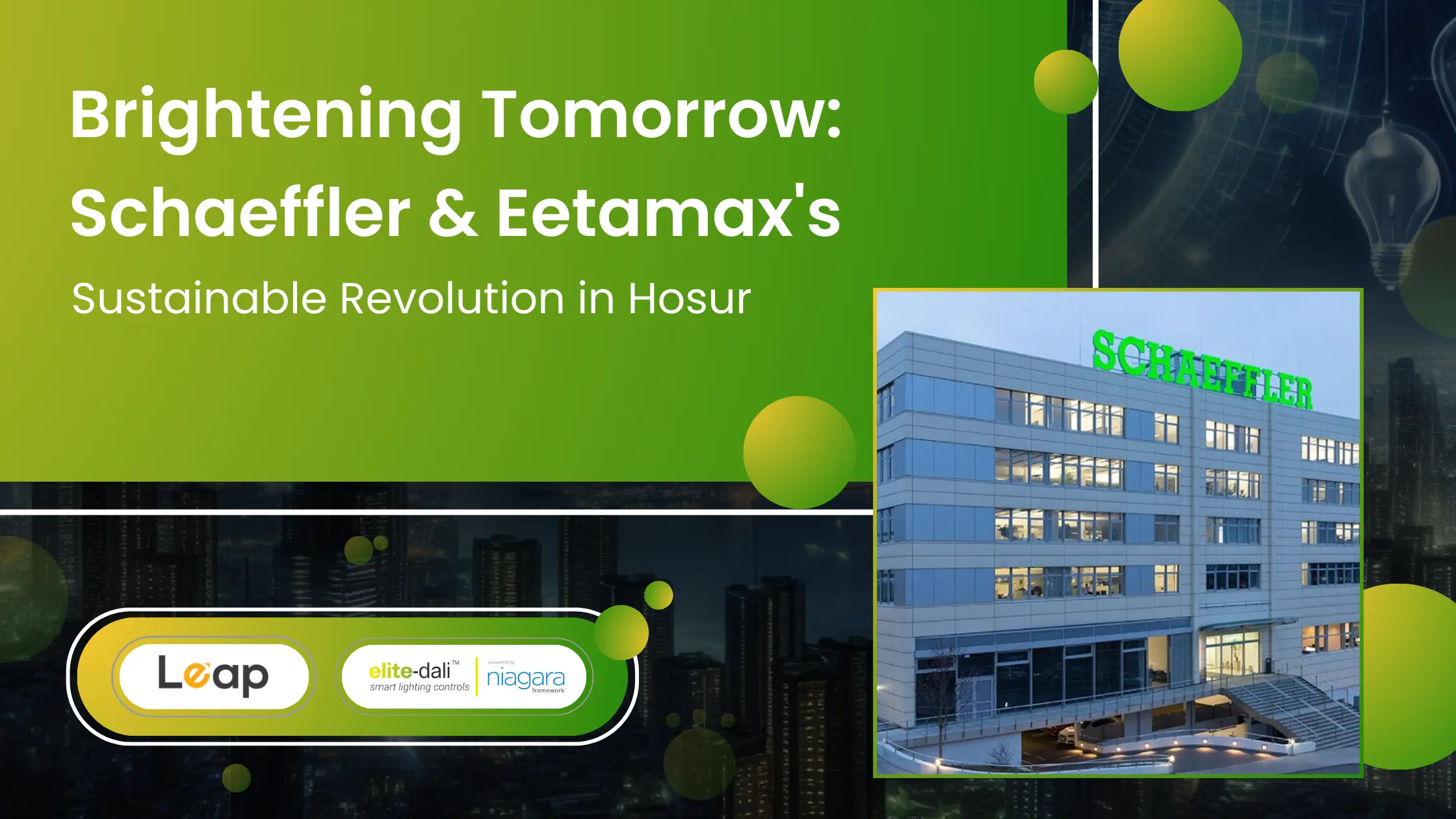 Brightening Tomorrow: Schaeffler & Eetamax's Sustainable Revolution in ...